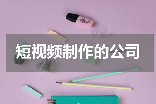 短视频制作的公司