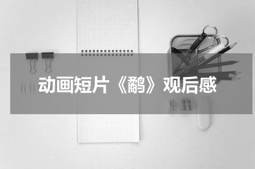 动画短片《鹬》观后感