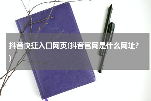 抖音快捷入口网页(抖音官网是什么网址？)