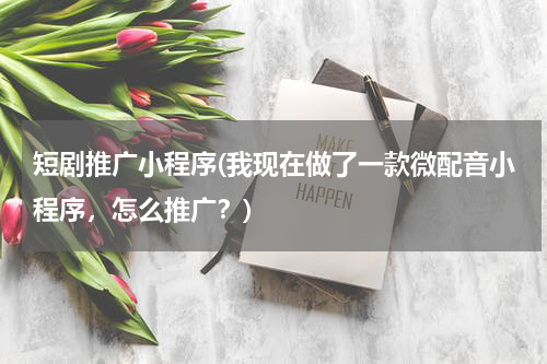短剧推广小程序(我现在做了一款微配音小程序，怎么推广？)