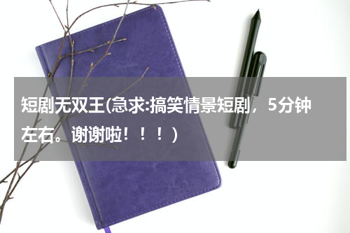 短剧无双王(急求:搞笑情景短剧，5分钟左右。谢谢啦！！！)