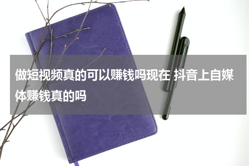 做短视频真的可以赚钱吗现在 抖音上自媒体赚钱真的吗