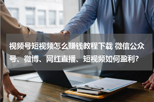 视频号短视频怎么赚钱教程下载 微信公众号、微博、网红直播、短视频如何盈利？